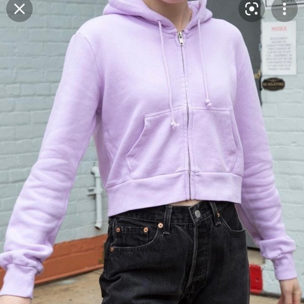 Brandy Melville Lilac Crystal Hoodie